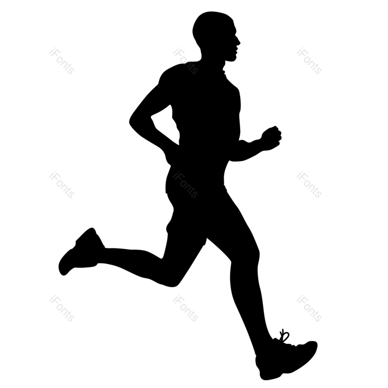 体育比赛图片,运动元素,运动会PNG,黑色剪影免抠素材